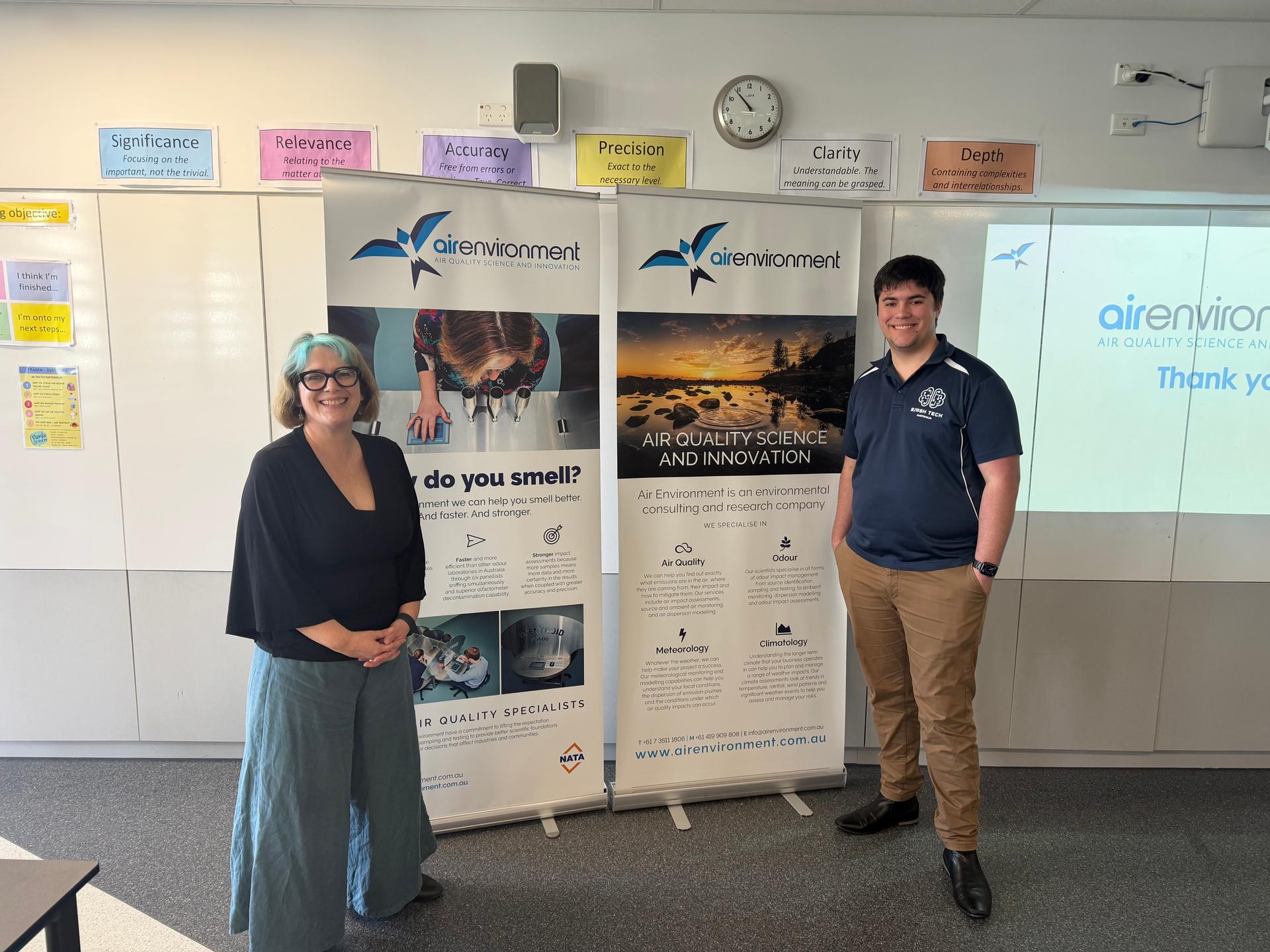 Slash Tech and Air Environment team at The Gap State High School Careers Day